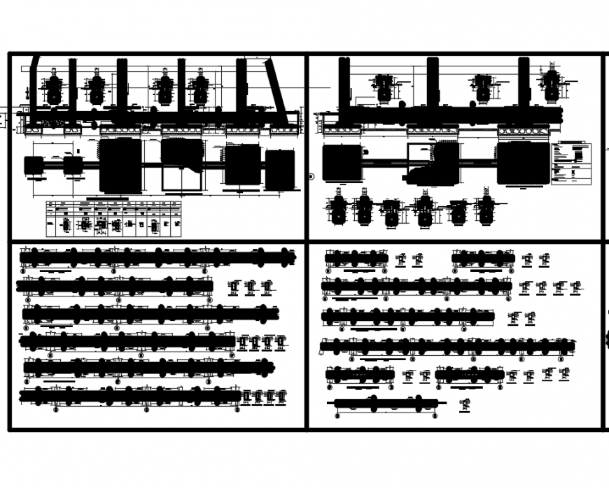 Several construction details of electrical mechanical college dwg file