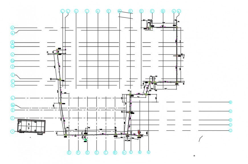 Sewage pit layout plan autocad file