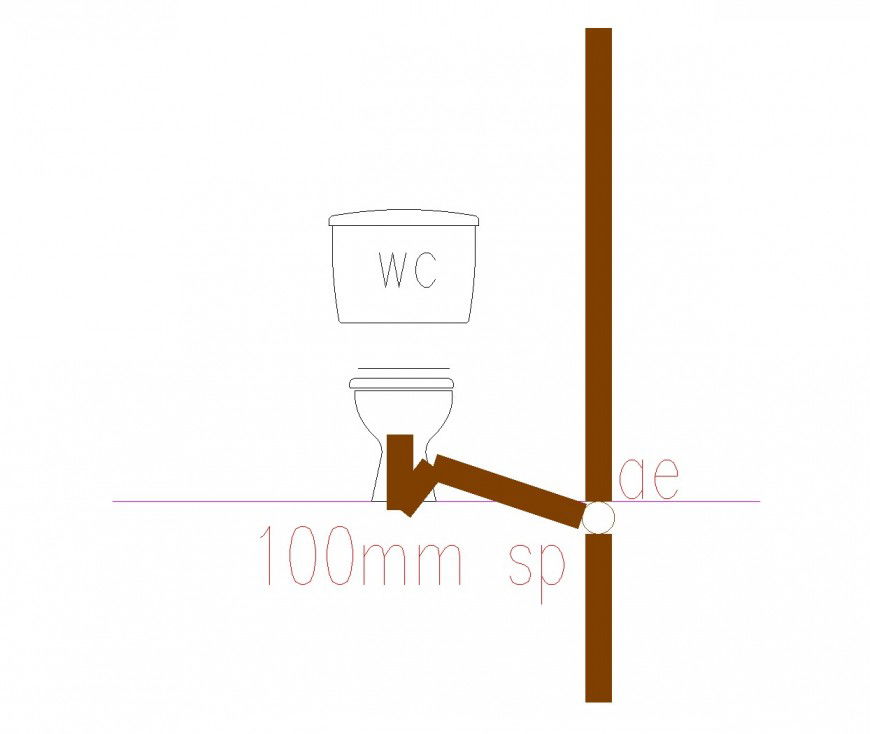 Sewer elevation plan autocad file