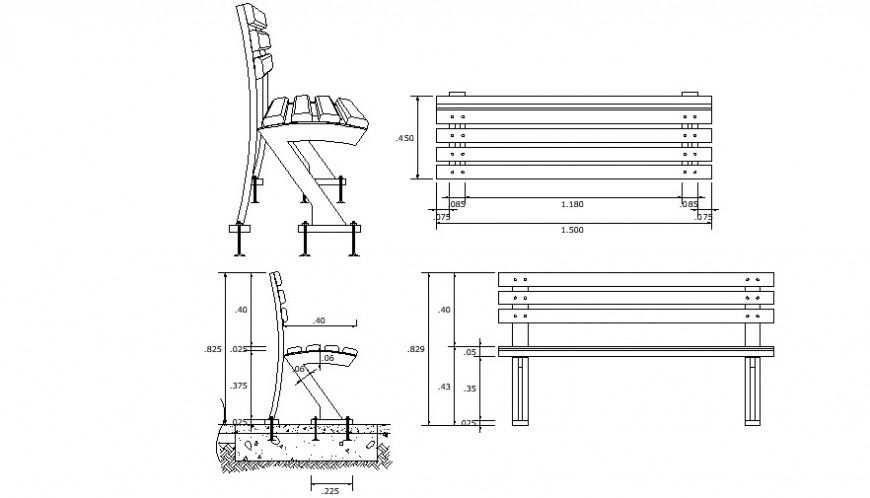Shade 2d view plan and elevation drawings autocad file