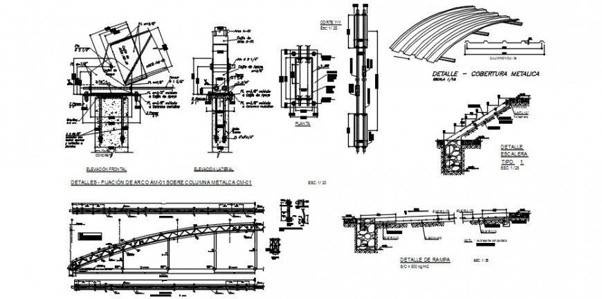 Shade structural blocks with stone masonry unit dwg file