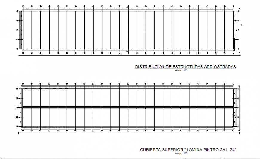 Shapes and top cover cad constructive structure details dwg file
