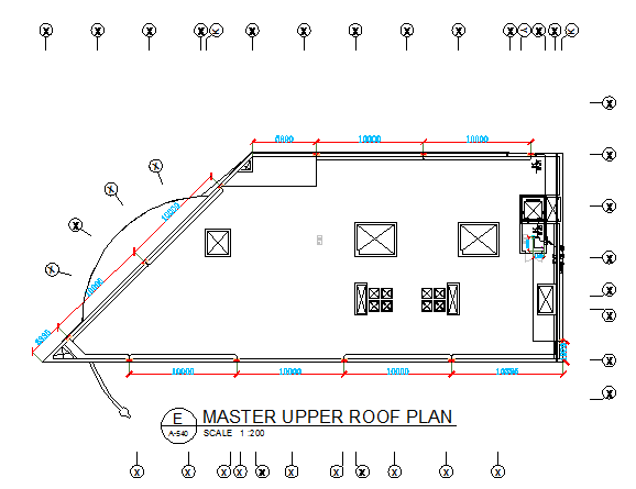 shop drawing upper roof lighting layout dwg file