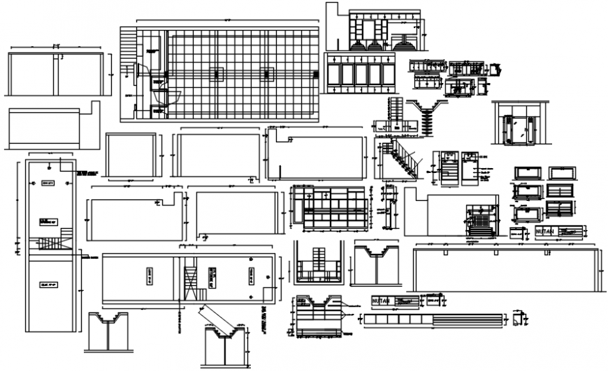 Shop interior design autocad file