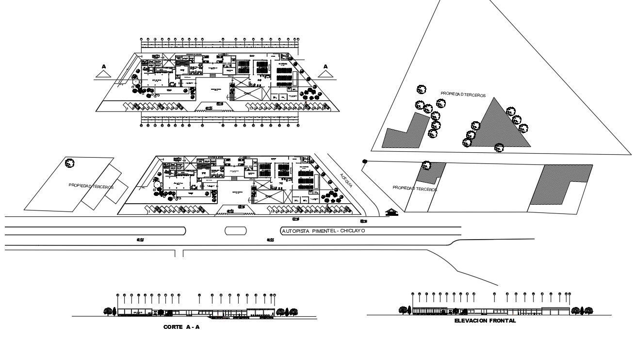 shopping center project drawing for Auto CAD File
