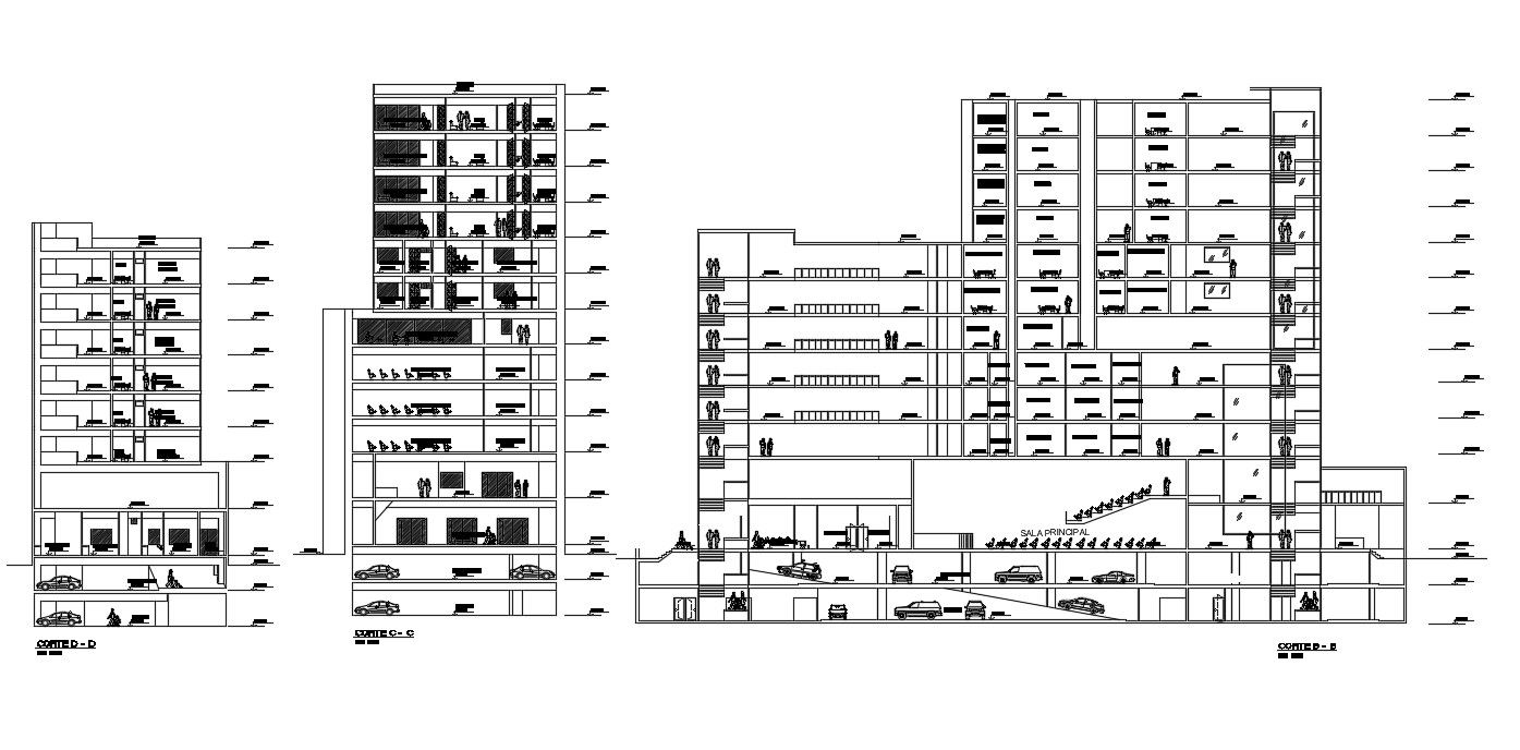 shopping mall CAD File