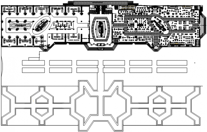 Shopping center of peru distribution layout plan cad drawing details dwg file