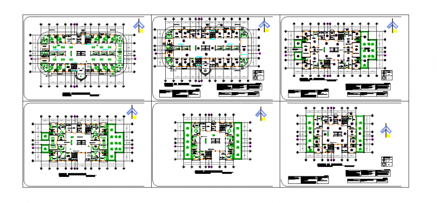 Shopping Complex Floor Lay-out detail in DWG file