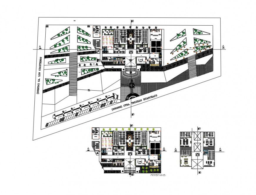 Shopping Mall with Salon General Plan CAD Drawing DWG File