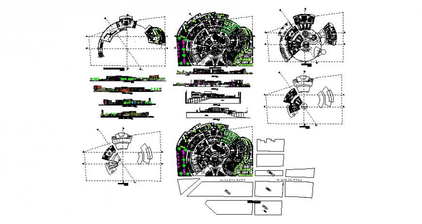 Shopping mall design cad file