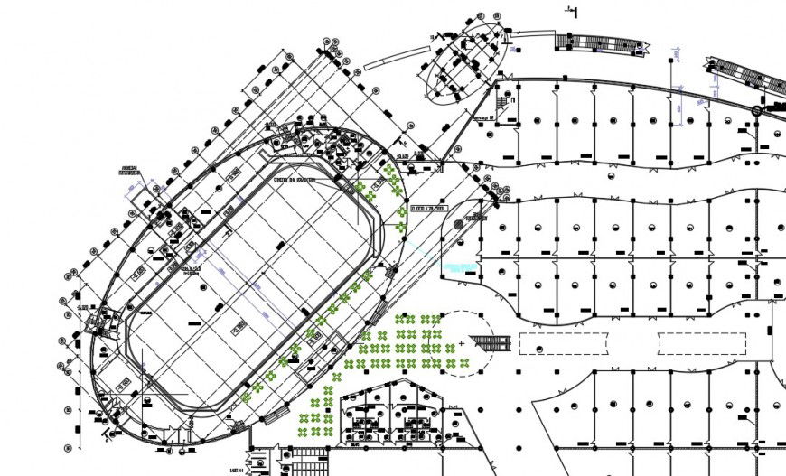Shopping mall first floor distribution plan cad drawing details dwg file