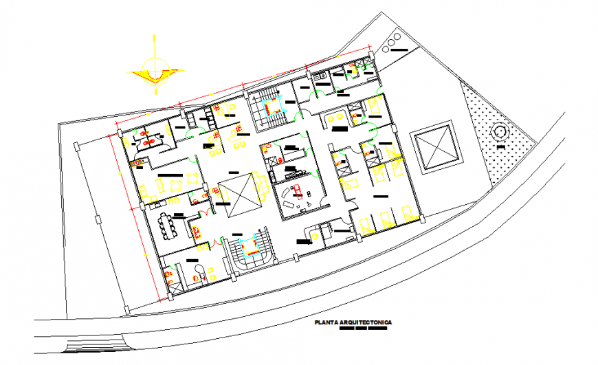 Shopping Mall Floor Plan Detail in DWG file