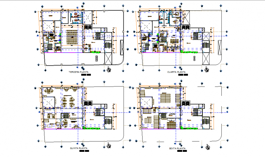 Shopping Mall Plan Lay-out detail With Dimension Detail