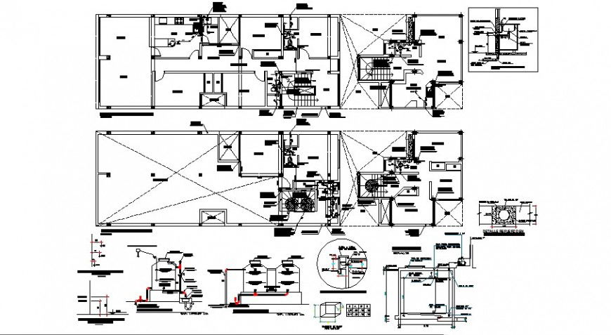 Shopping store building working plan drawing in autocad format