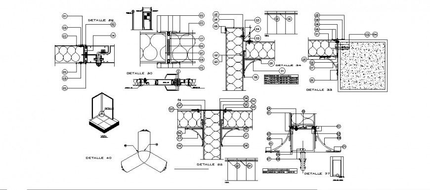 Shower cubical installation detail drawing in dwg AutoCAD file.