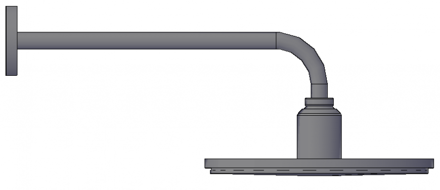 Shower panel 3d drawing in dwg file.