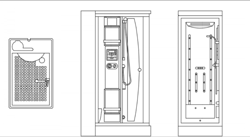 Shower panel front details