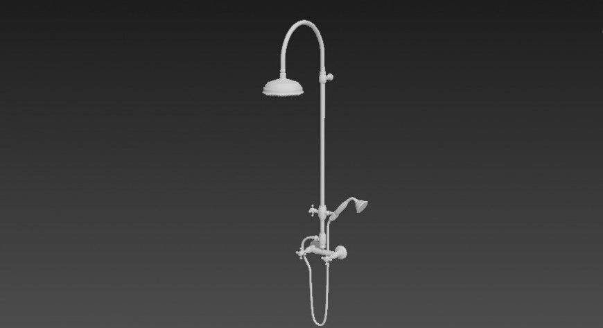 Shower units detail 3d model sanitary block 3d max file