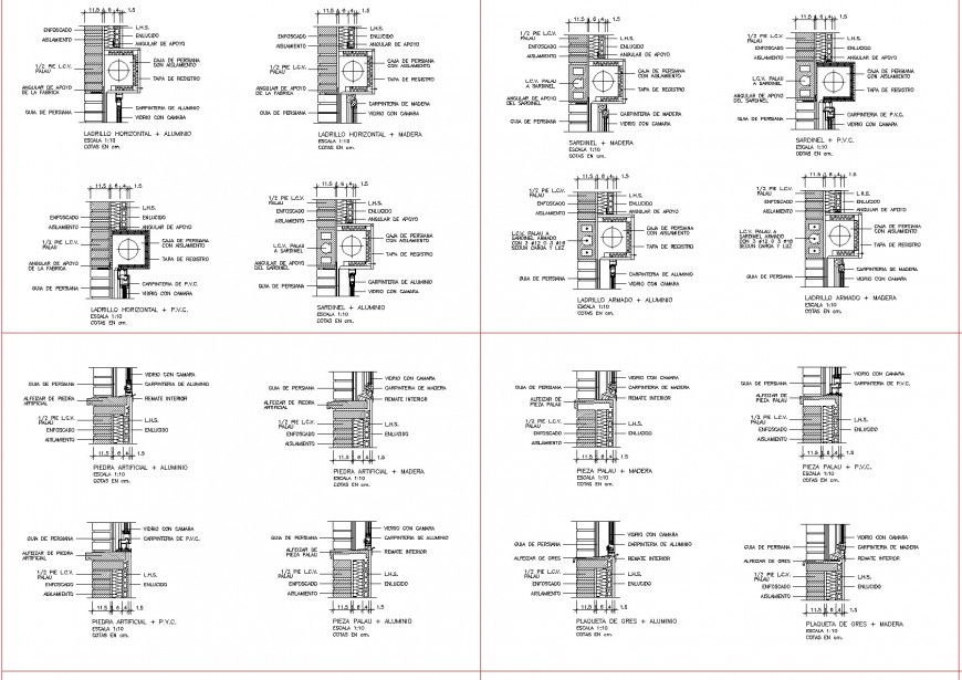 Side drainage section plan autocad file