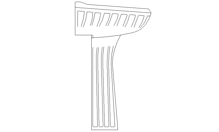 Side elevation sink detail dwg file