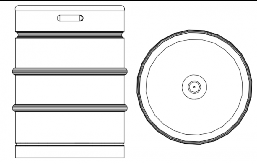 Side table front elevation design