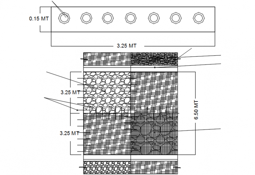 Side walk and pavement section and landscaping details dwg file