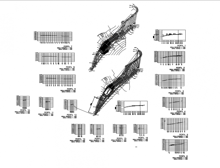 Side walk of garden cobble stoned pedestrian structure cad drawing details dwg file