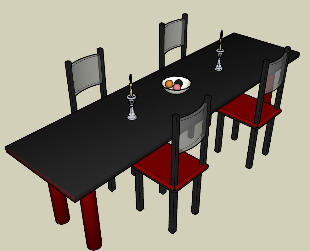 simple dining table details