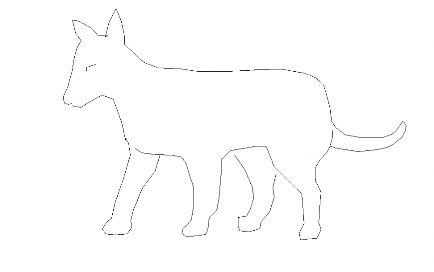 Simple 2D Animal Drawing Detail