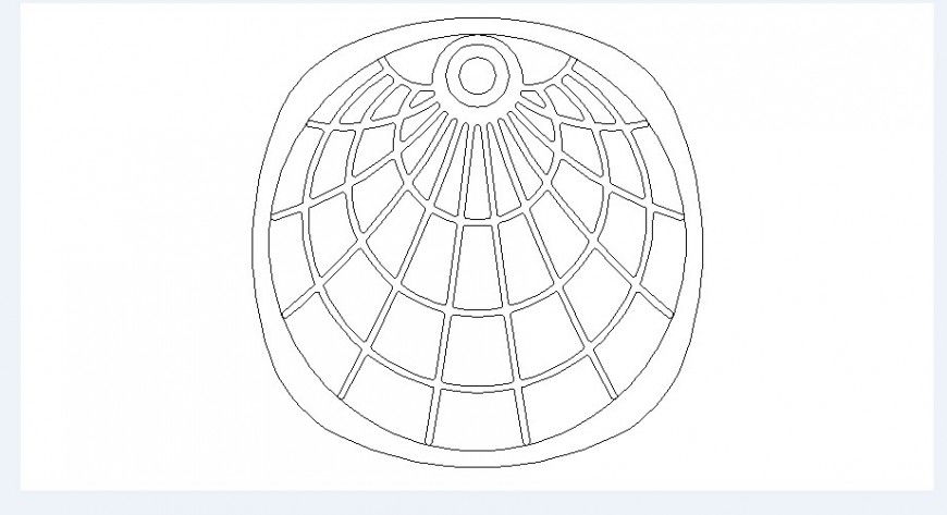 Simple 2d chair elevation block drawing details dwg file