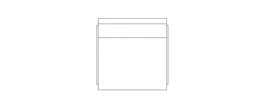 Simple chair 2d top view elevation block cad drawing details dwg file