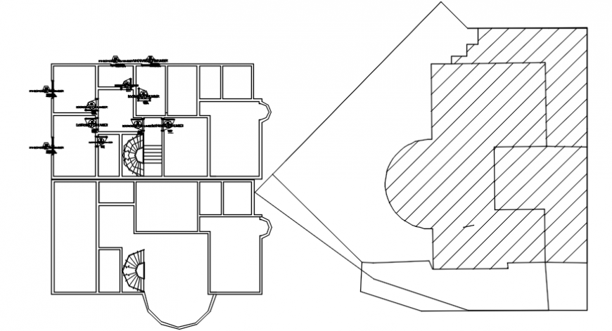 Simple house floor framing plan structure details dwg file