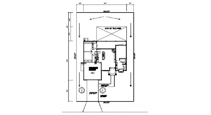 Simple house framing plan and layout cad drawing details dwg file