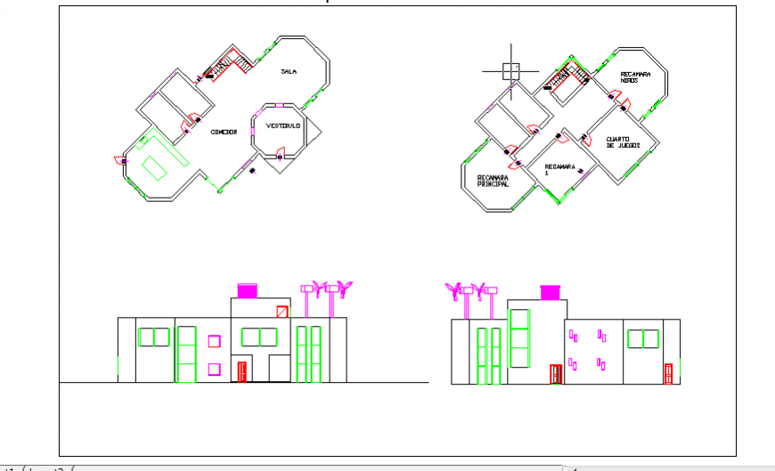 Simple Proposed layout of Sustainable house