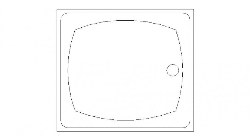 Simple sink elevation block drawing details dwg file