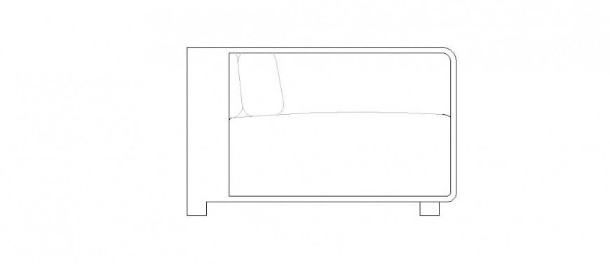 Simple table 2d elevation block cad drawing details dwg file