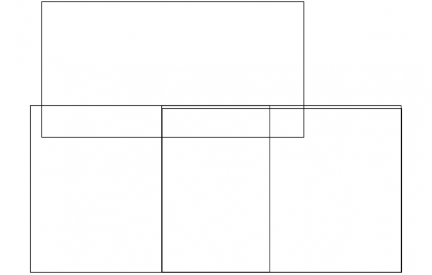 Simple table elevation block auto-cad drawing details dwg file