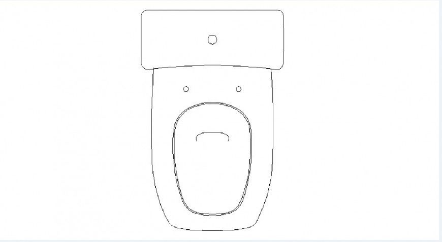 Simple toilet sheet elevation 2d block drawing details dwg file