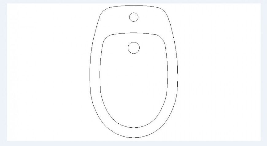 Simple toilet sheet elevation block cad drawing details dwg file