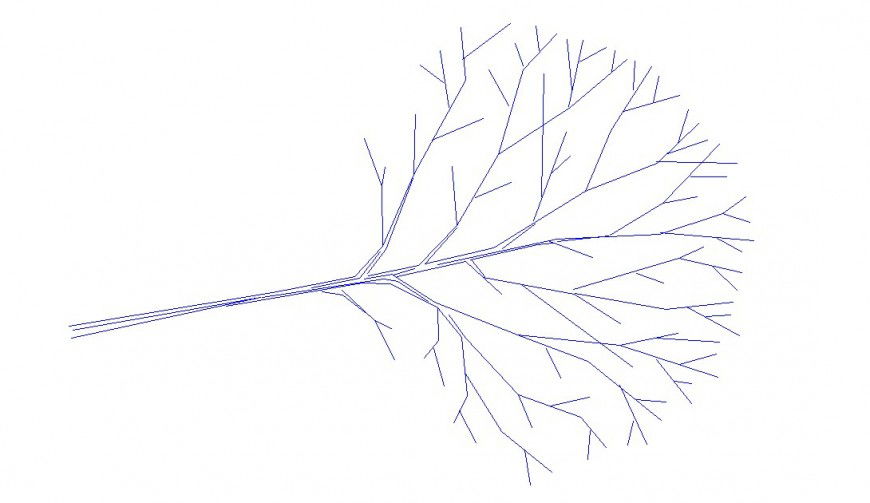 Simple tree 2d elevation block cad drawing details dwg file