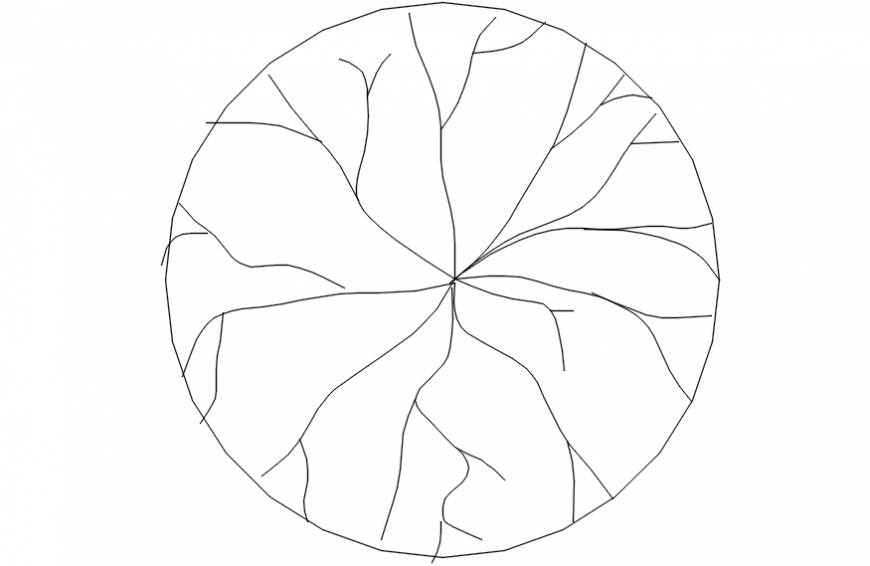 Simple tree elevation 2d block cad drawing details dwg file