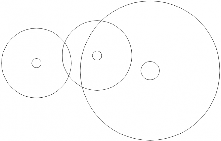 Simple tree plants elevation blocks cad drawing details dwg file