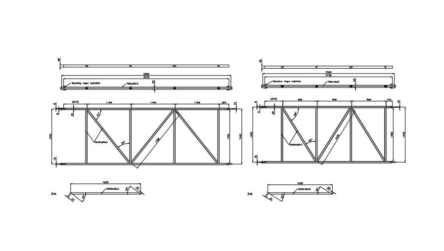 simple truss design with detailing