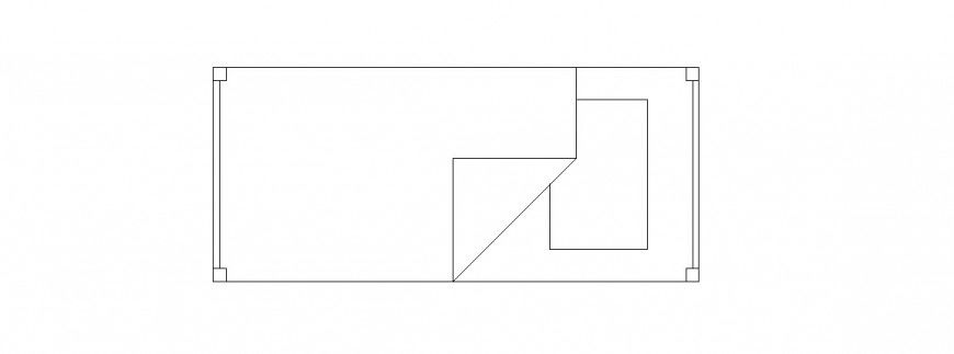 Single 2d bed elevation block drawing details dwg file