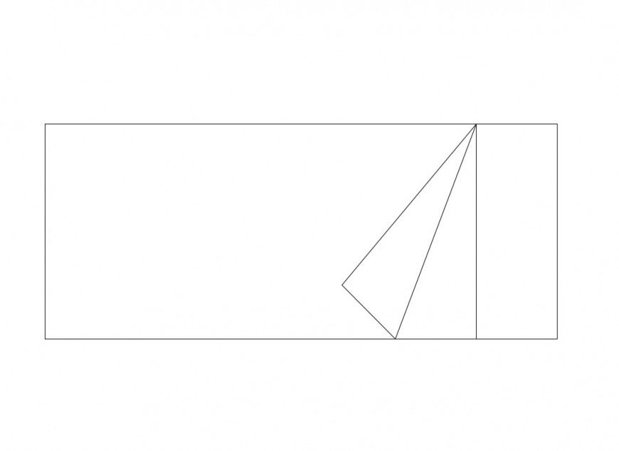 Single bed detail elevation 2d view CAD furniture block autocad file