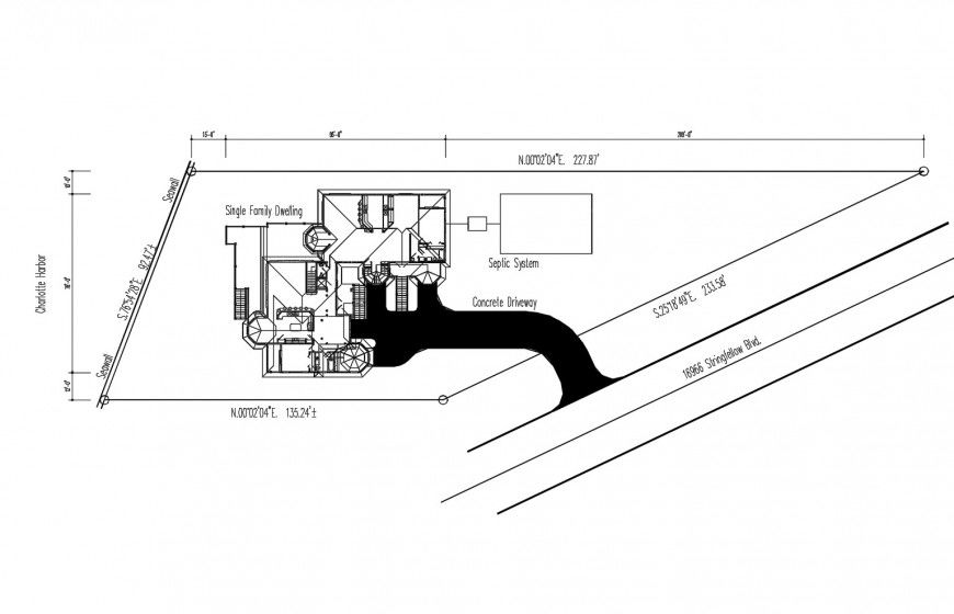 Single family dwelling house floor framing plan cad drawing details dwg file