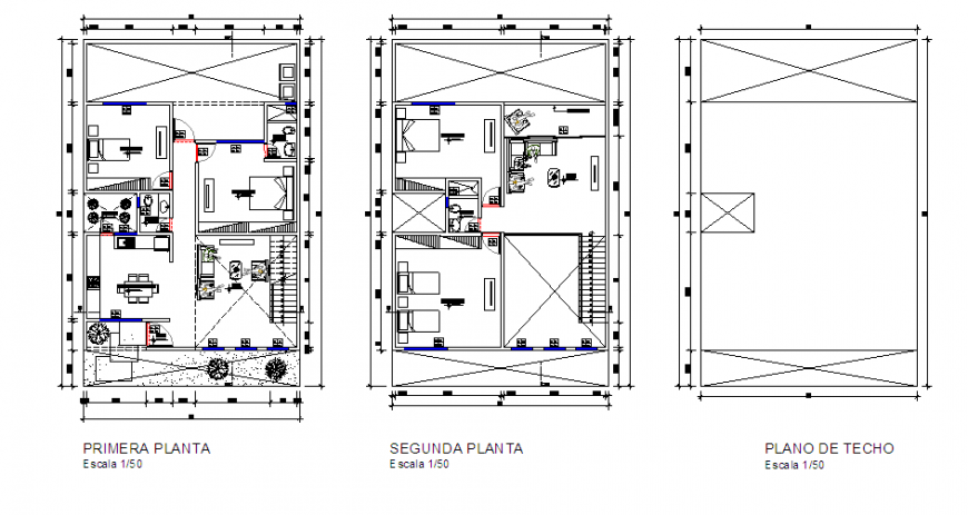 Single family home residence project design drawing