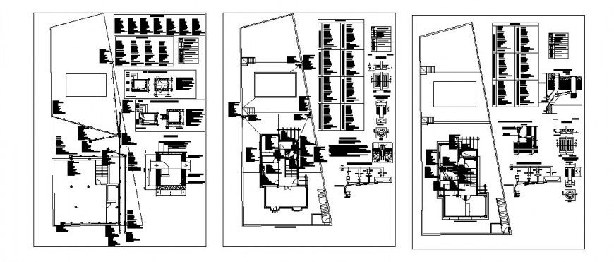 Single family house detailed architecture project in auto-cad format dwg file