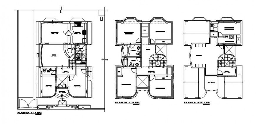 Single family house floor plan with sanitary installation drawing details dwg file