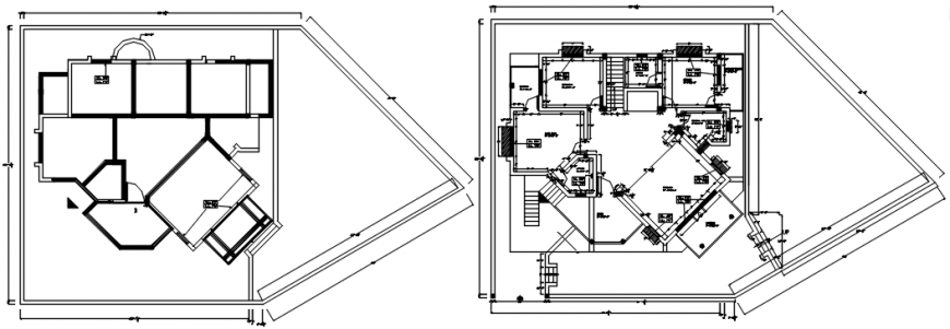 Single family house plan and framing plan cad drawing details dwg file
